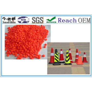 Orange Construction PVC Material Cones Granules